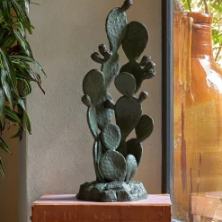 Scultura di fico d'India verde