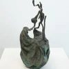 Scultura Elisa in Bronzo Verde