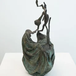Scultura Elisa in Bronzo Verde