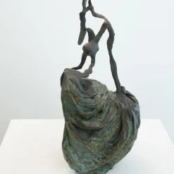 Scultura Elisa in Bronzo Verde