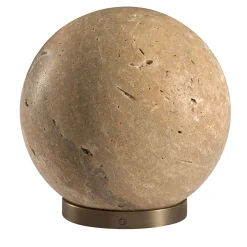Scultura Fermacarte Gravity Zodiac Cancro - Luna in Travertino Rosa