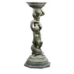 Scultura in bronzo Fontanina Putti