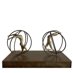 Scultura in bronzo Incontro