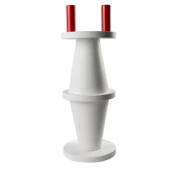 Scultura in ceramica bianca Totem di Nathalie Du Pasquier