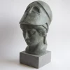 Scultura in ceramica bronzo Athena