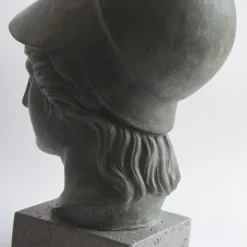 Scultura in ceramica bronzo Athena