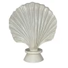 Scultura in ceramica toscana modellata a mano Ostrica Cream