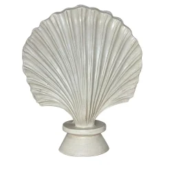 Scultura in ceramica toscana modellata a mano Ostrica Cream