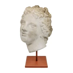 Scultura in gesso con base in pelle di Afrodite