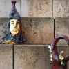 Scultura in policromia Libera L'Amore
