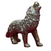 Scultura Lupo con Ingranaggi in bronzo
