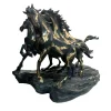 Scultura Mandria Cavalli in bronzo