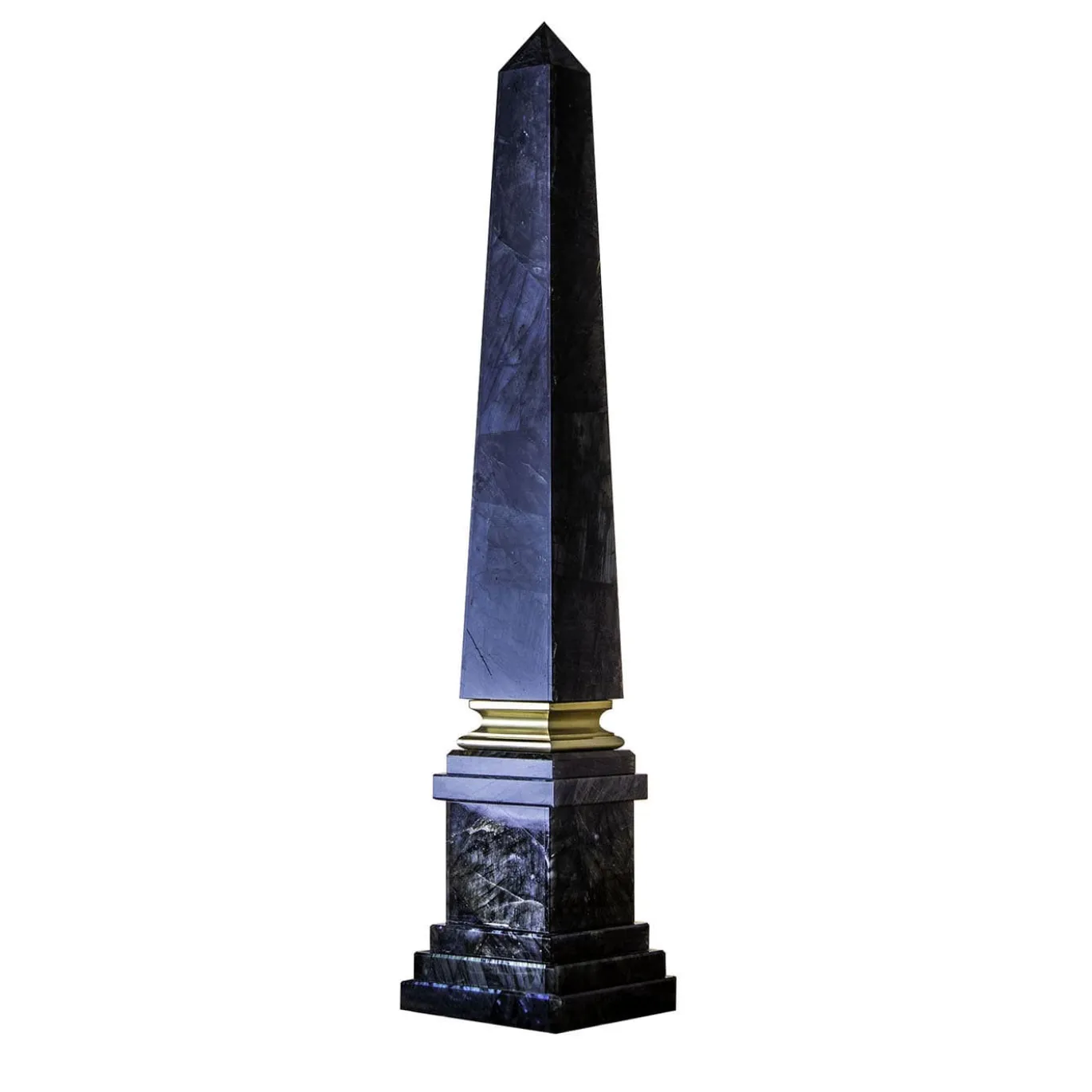 Scultura obelisco in labradorite Citorio
