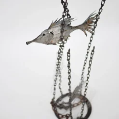 Scultura Pesci In Mare