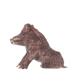 Scultura piccola in bronzo Cinghialino