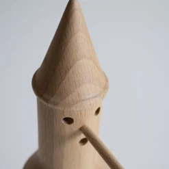 Scultura Pinocchio The Biggest Lie in Legno Marrone di Matteo Ragni