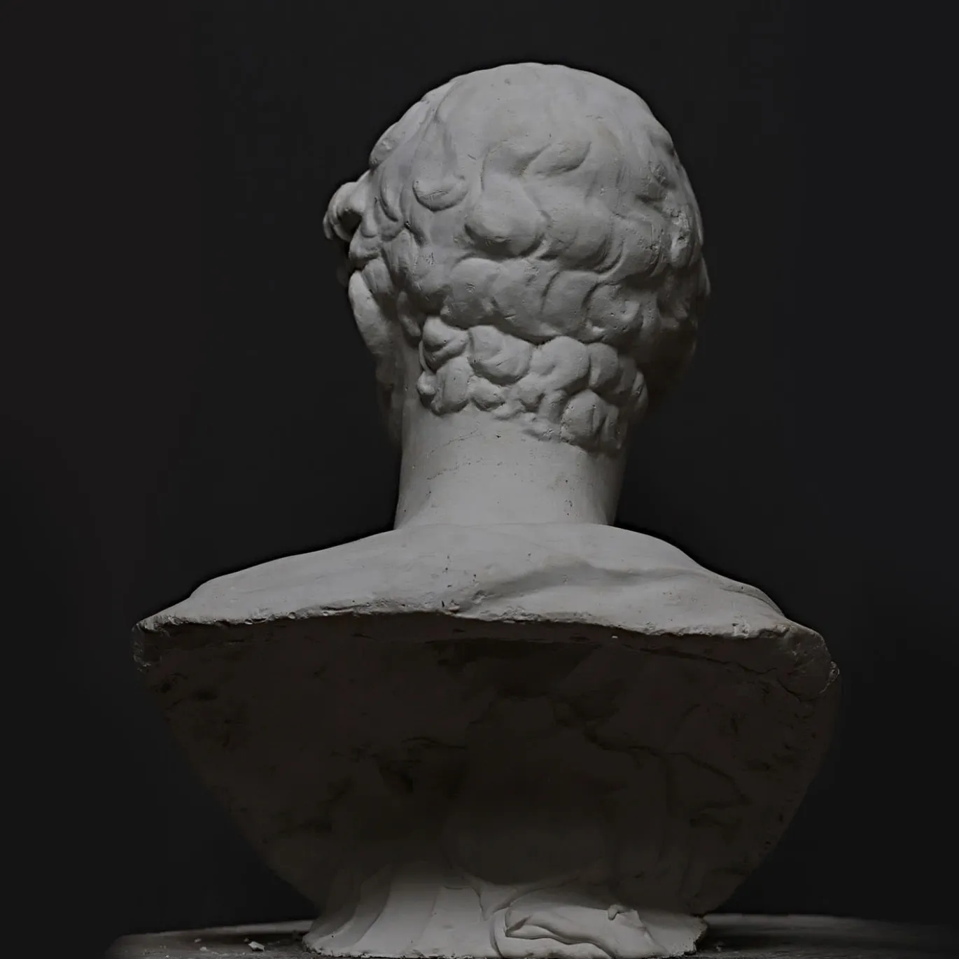 Scultura San Giorgio in Gesso Bianco