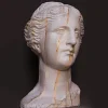 Scultura Testa Venere di Milo in Gesso Marmorizzato