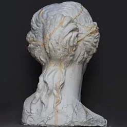 Scultura Testa Venere di Milo in Gesso Marmorizzato