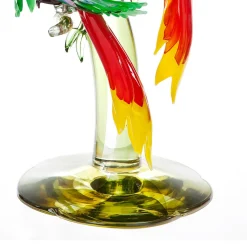 Scultura Tre Pappagalli in Vetro di Murano