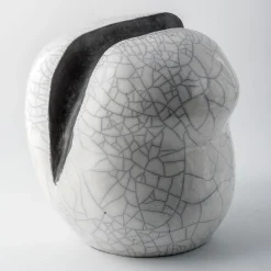 Scultura/vaso Sguardo Alla Luna Ceramica di Nino Basso