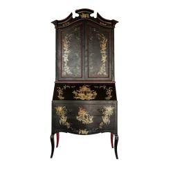 Secretaire Doge Nero con Mobile Chinoiserie