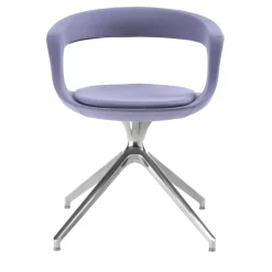 Sedia a cavalletto con schienale basso Frenchkiss di Stefano Bigi