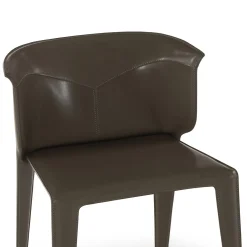 Sedia Anastasia in Pelle Marrone