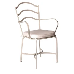 Sedia Archi Beige in acciaio inox
