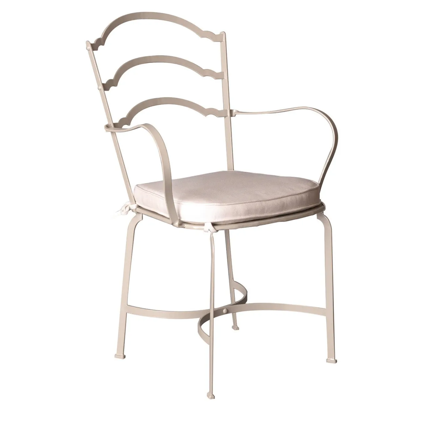 Sedia Archi Beige in acciaio inox