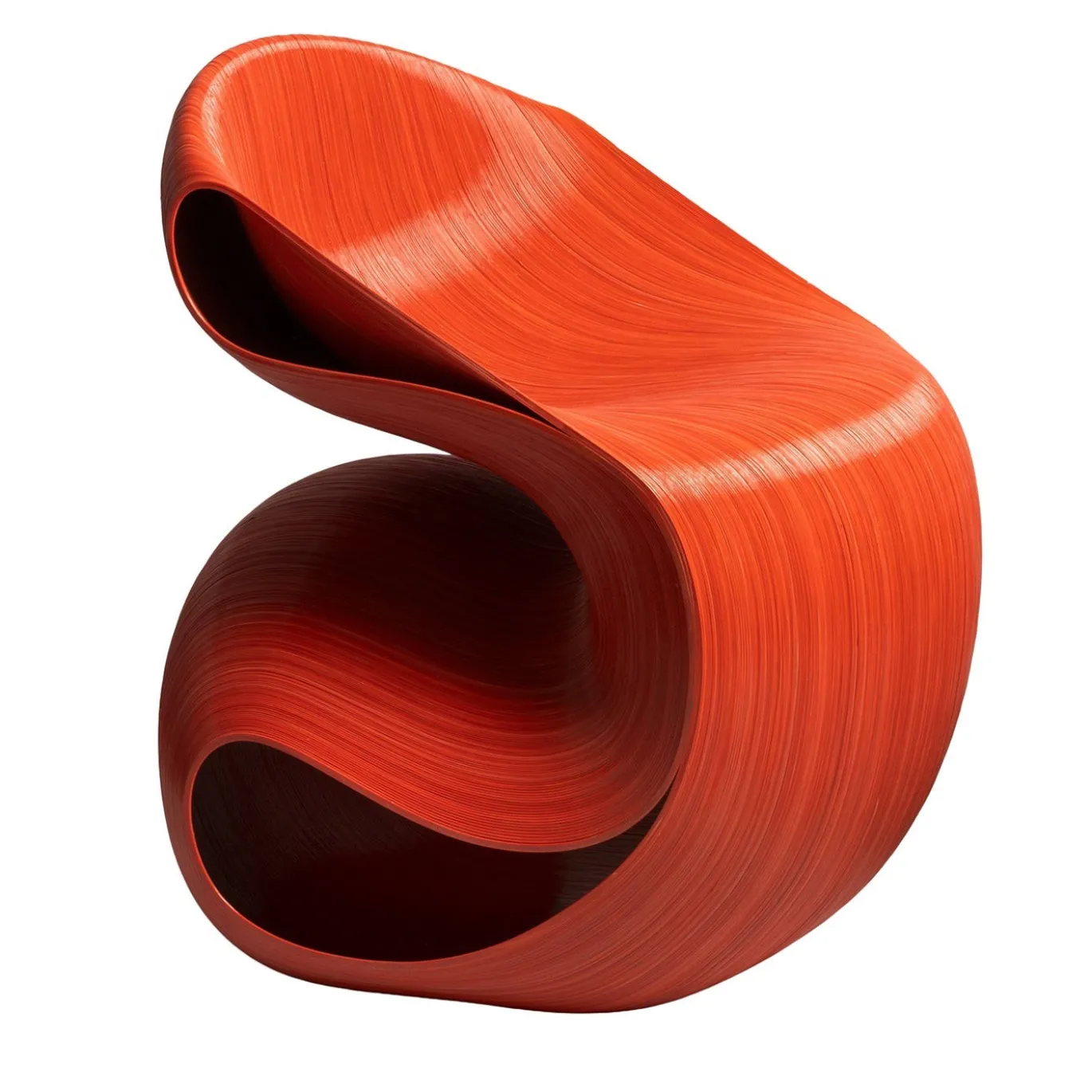Sedia Aros rossa stampata in 3D