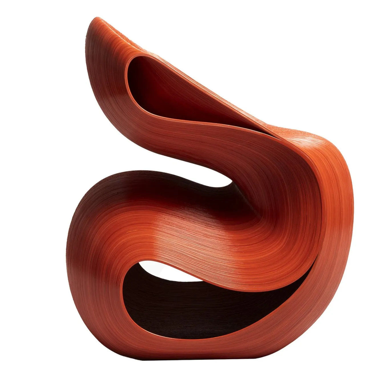 Sedia Aros rossa stampata in 3D