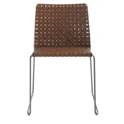 Sedia Bizzy Brown intrecciata