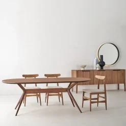 Sedia Bologna Beige e Noce