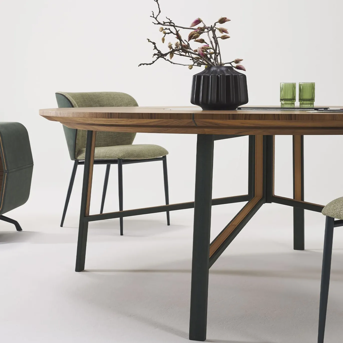 Sedia Capri a due letti verde