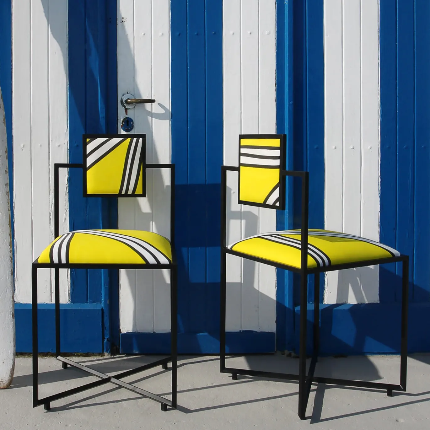 Sedia Capri Tria Giallo Iron