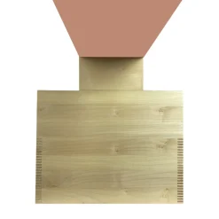 Sedia Cimabue Beige Rosso di Ferdinando Meccani