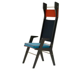 Sedia Colette rossa e blu