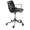 Sedia con rotelle Modus Black con braccioli di Centro Progetti Tecno