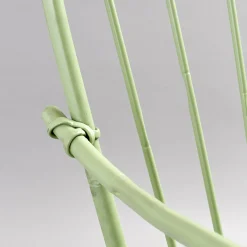 Sedia da esterno Bamboo in acciaio inox