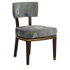 Sedia da pranzo Charles K in tessuto Hara Gray