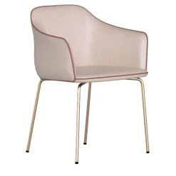 Sedia da pranzo Cloe rosa cipria