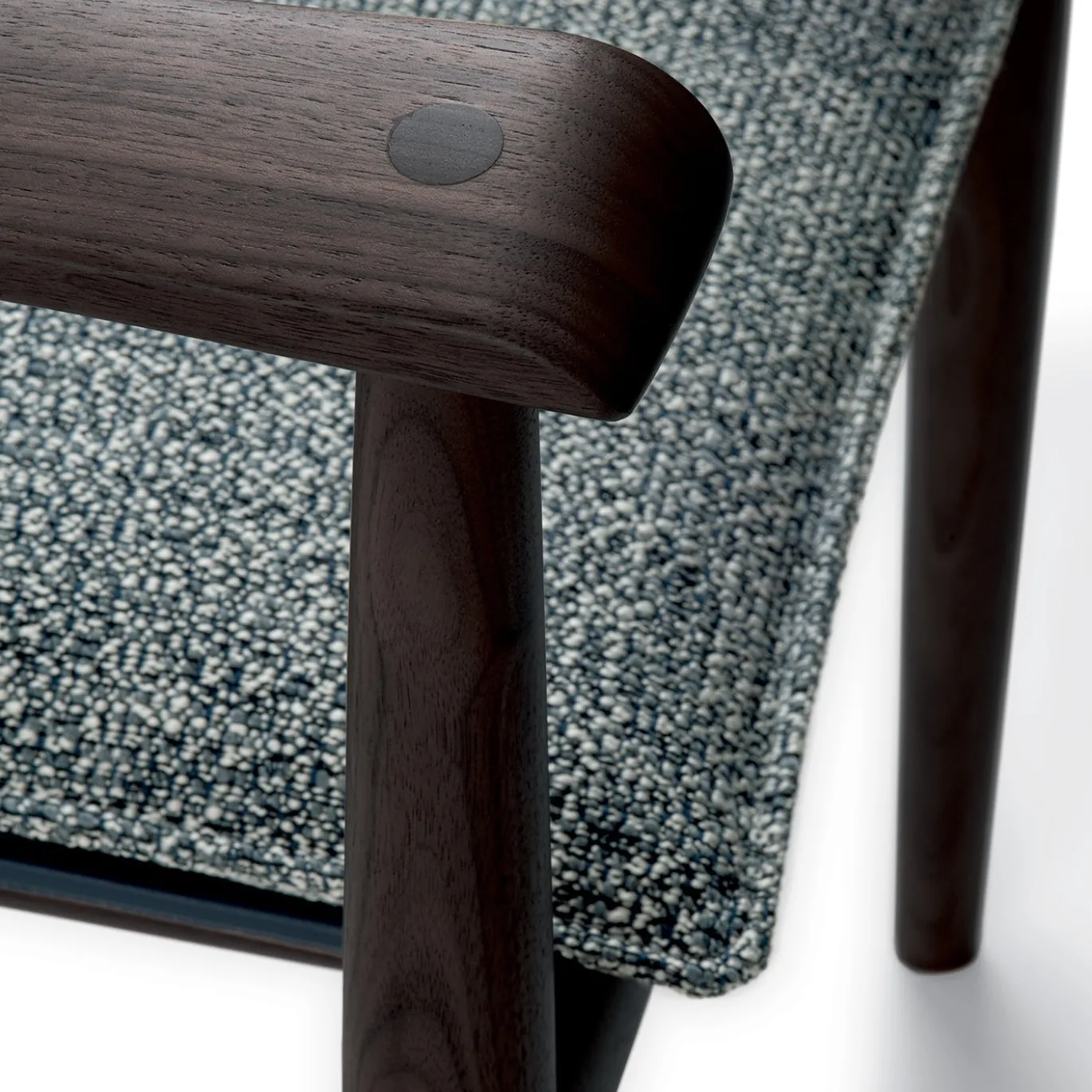 Sedia da pranzo Kumiki Blue Pattern e Canaletto noce