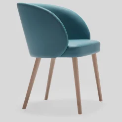 Sedia da pranzo Kyoto Light Blue di Balutto Associati