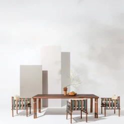 Sedia da pranzo per esterni Lignes in legno