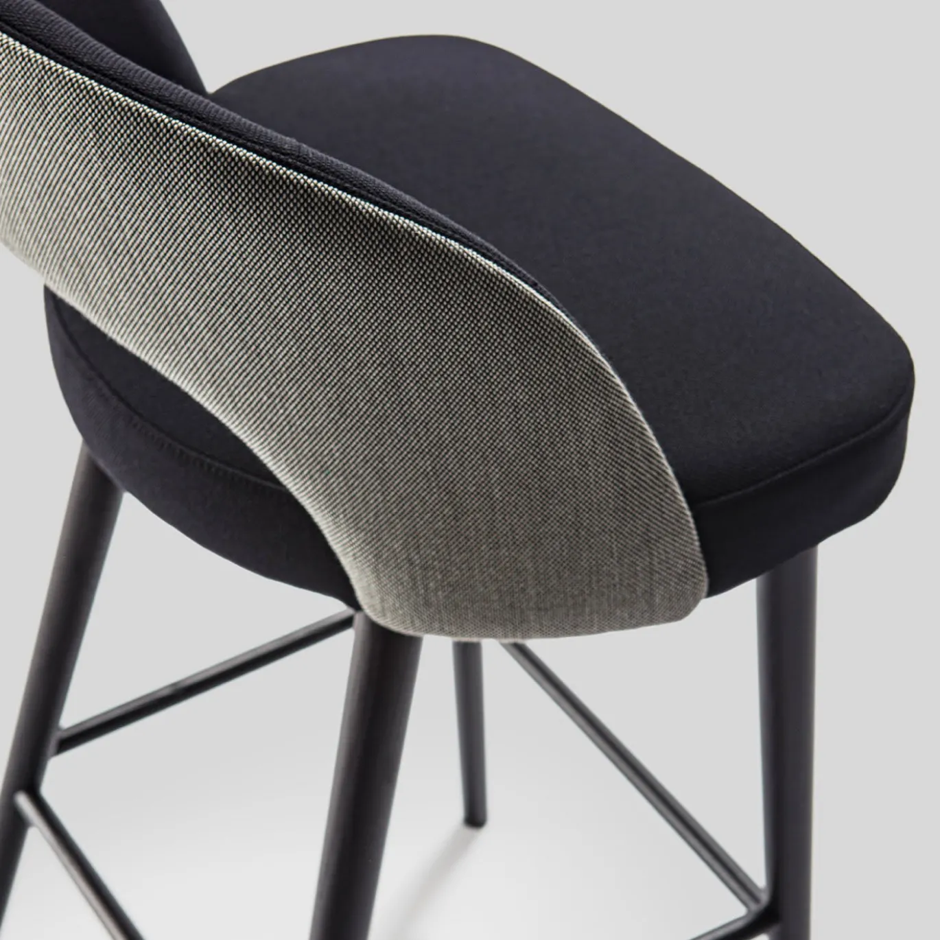 Sedia da pranzo Ring 2-Tone Gray di Balutto Associati