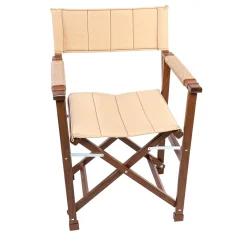 Sedia da regista in legno beige - modello Capri's
