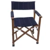 Sedia da regista in legno blu - Modello Capri