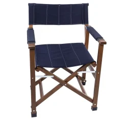 Sedia da regista in legno blu - Modello Capri