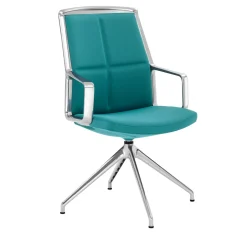 SEDIA DA RIUNIONE ADELE BLU-VERDE #2 di ORLANDINIDESIGN